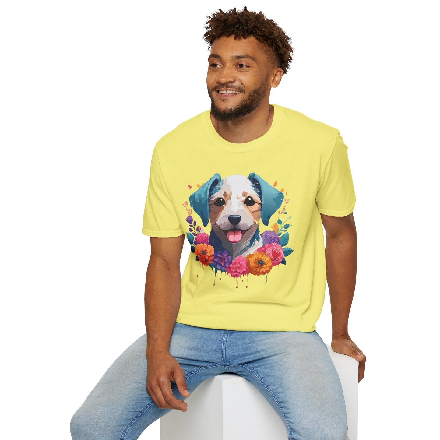 Dog Shirt Unisex Animal Tee Softstyle 64000 Gildan RingSpun Cotton