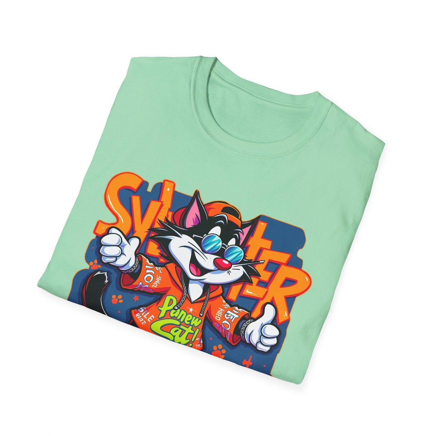 Funny Cartoon Animals Tee Shirt Unisex Gildan Softstyle 64000 Graphic Cartoon Tee