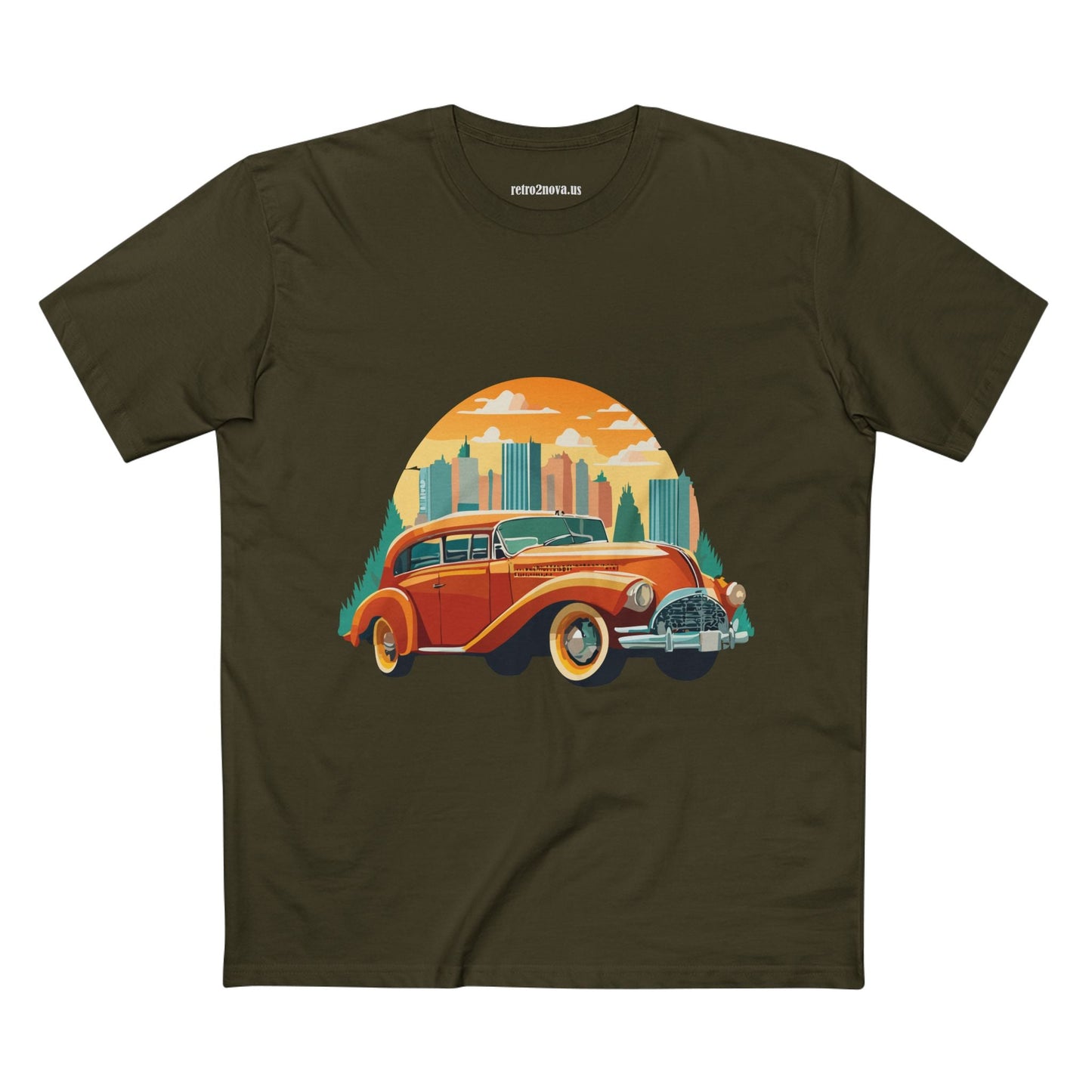 Retro Car Shirts Vintage Car Tee By Retro2Nova Unisex Premium Cotton Original Art Design Collection