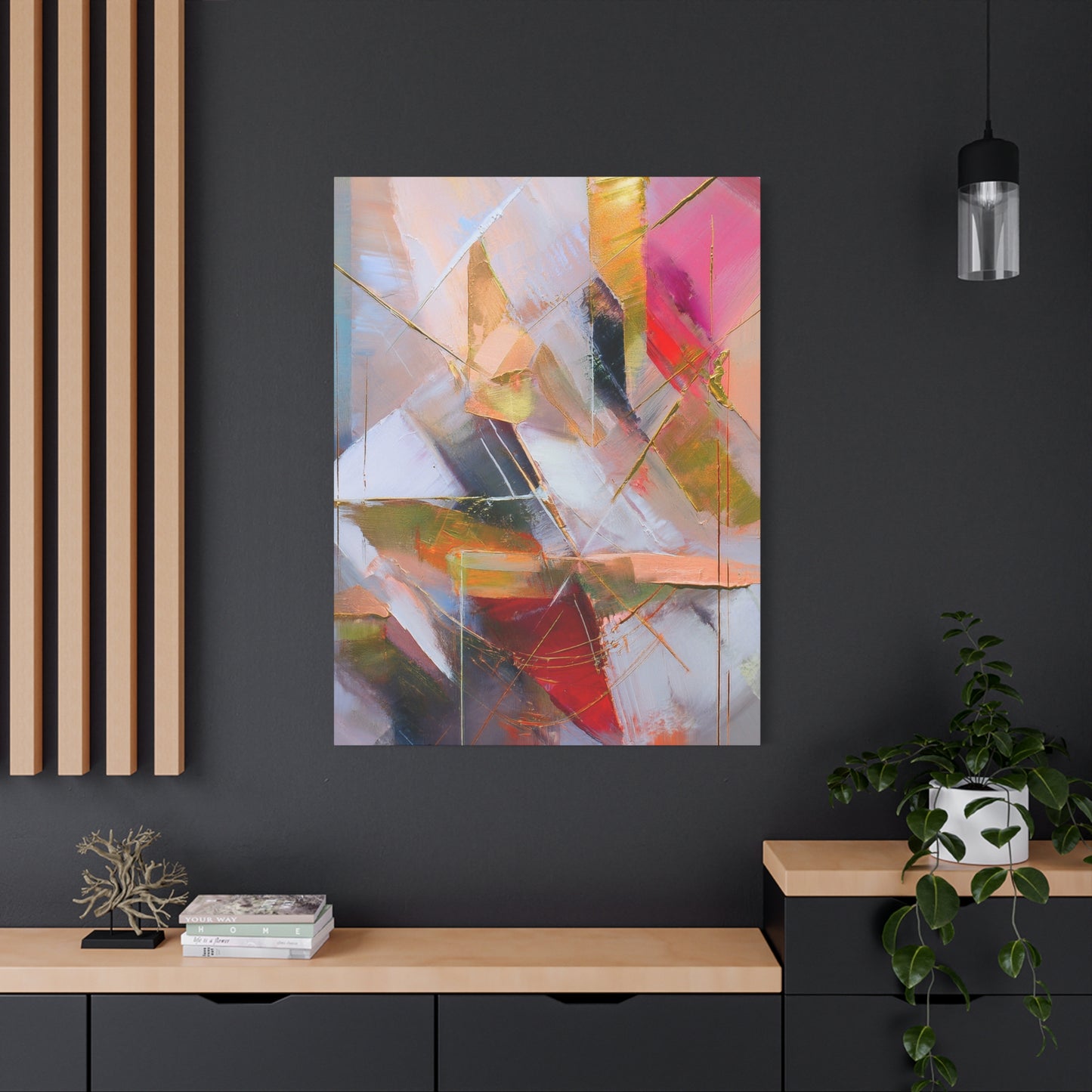 Abstract Oil Painting Print Canvas 20x24,20x30,24x30 24x32,24x36,30x40 32x48,36x48,40x60 Pine-Wood Inner Frame ABS-179