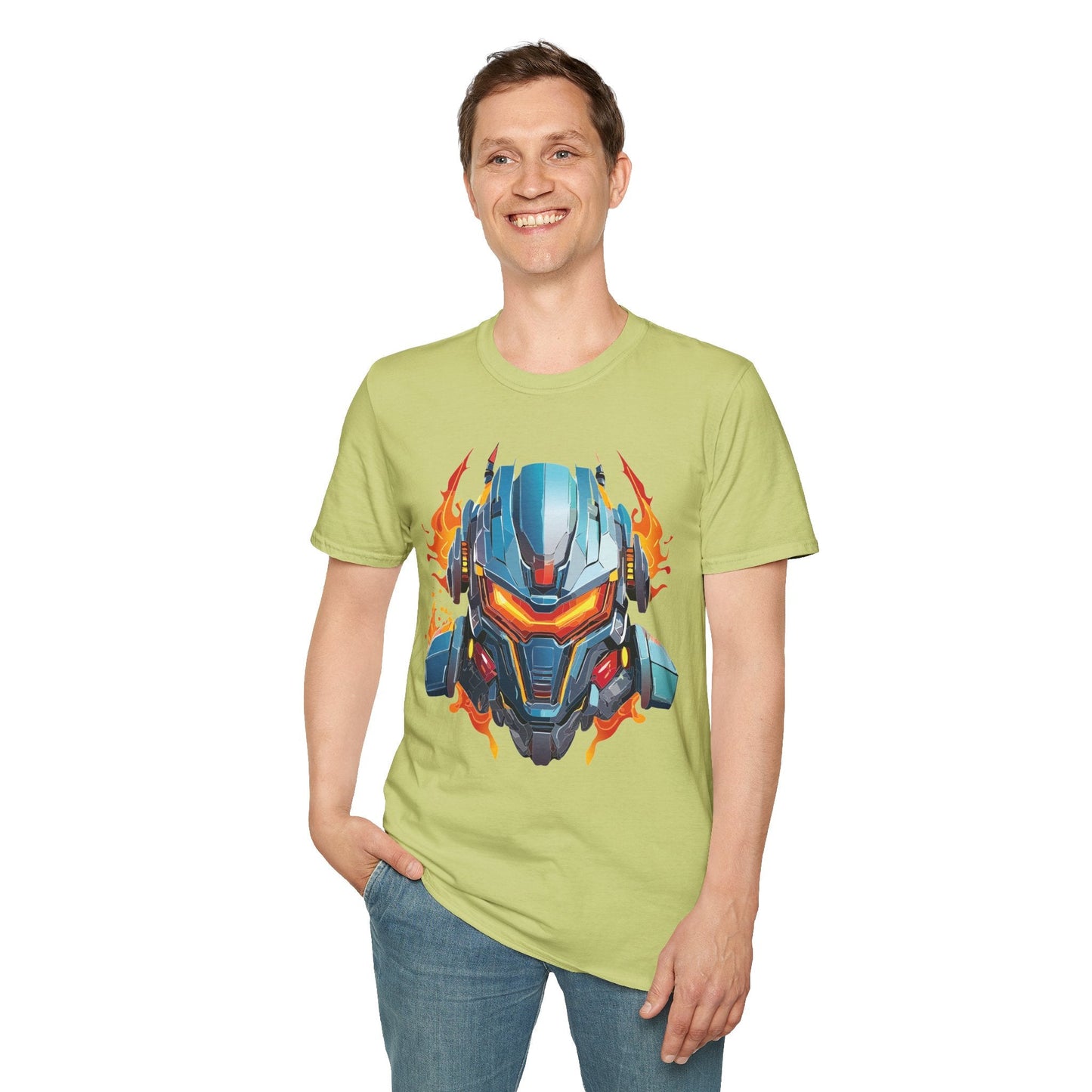 Cyborg Tee Unisex Robot Terminator Shirt Softstyle Gildan 64000 Short Sleeve Art Design