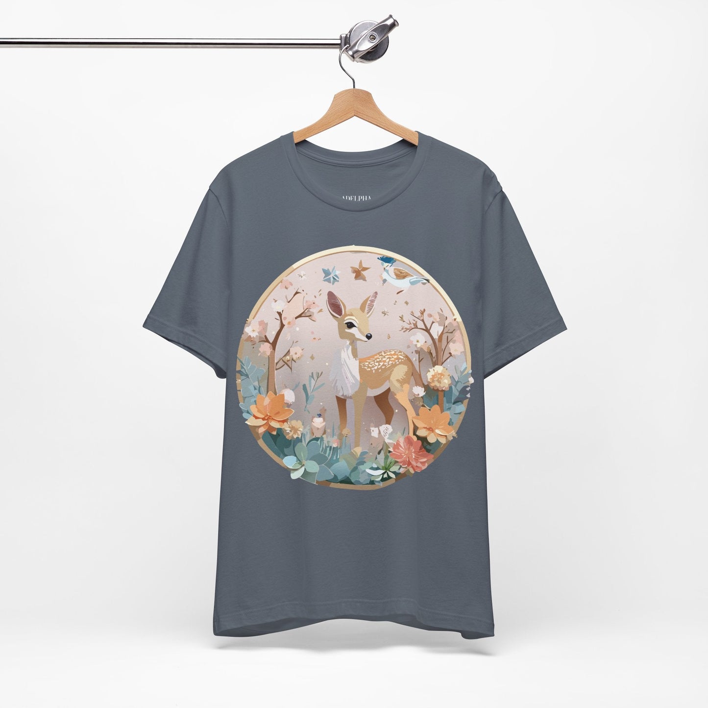 Adelpha Medallion Shirt Unisex Graphic Tee Vintage Inspired Art Design Short Sleeve T Shirt
