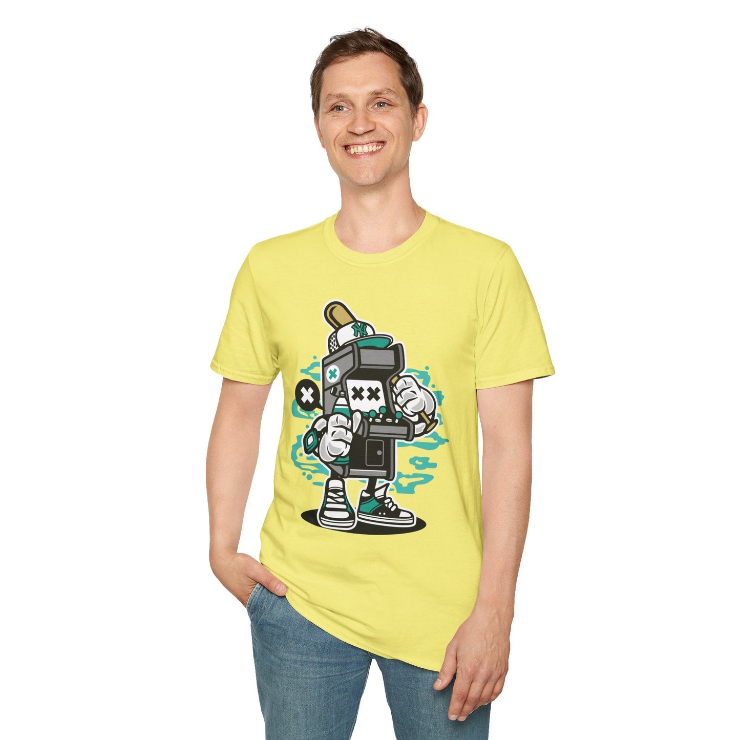Unisex Gildan Softstyle Cartoon T Shirt Animation Design Funny Tee Ring Spun Cotton
