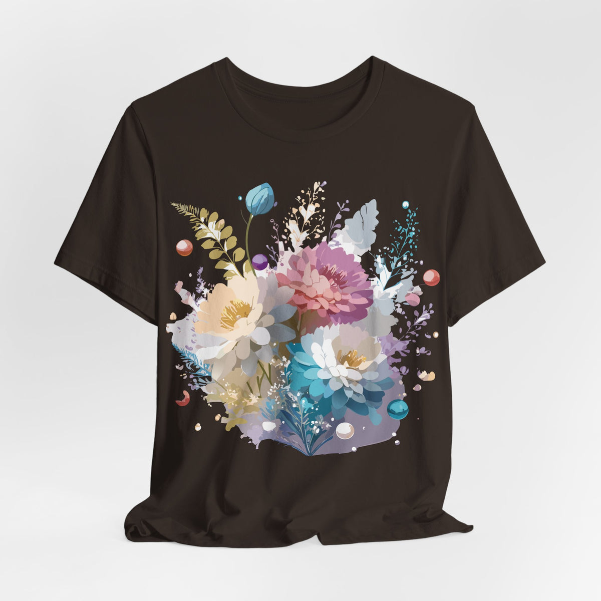 Floral Graphic Tee Shirt - Bella+Canvas Unisex 100 Cotton 7