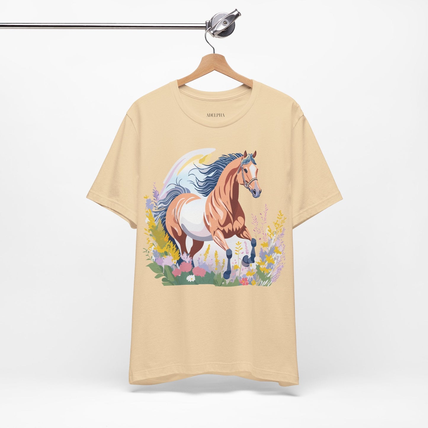 Horse Graphic Unisex 100 Cotton Vintage Animal Art T-Shirt 5