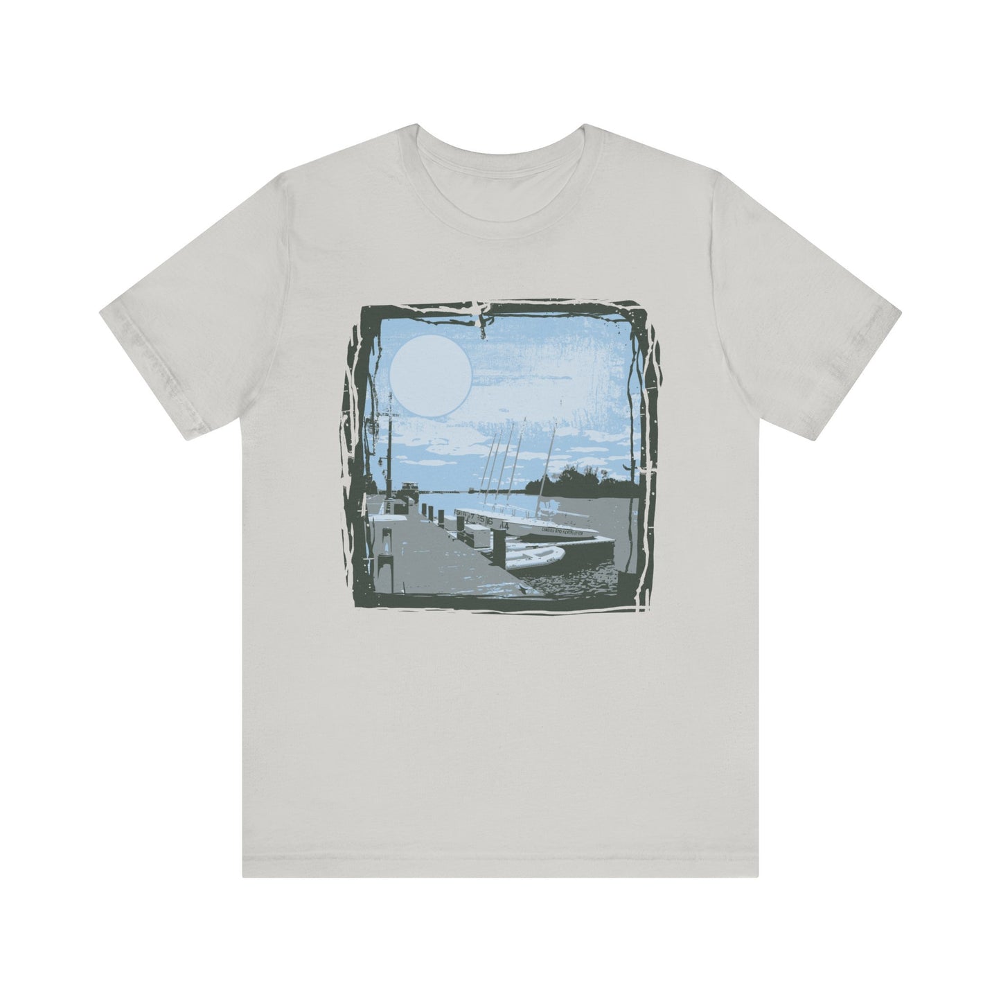 Yacht Club Retro Poster Graphic Design Tee, Yacht Club Shirt, Vintage Tees, Art Design T-Shirt, Graphic Tee, Retro Art Shirts