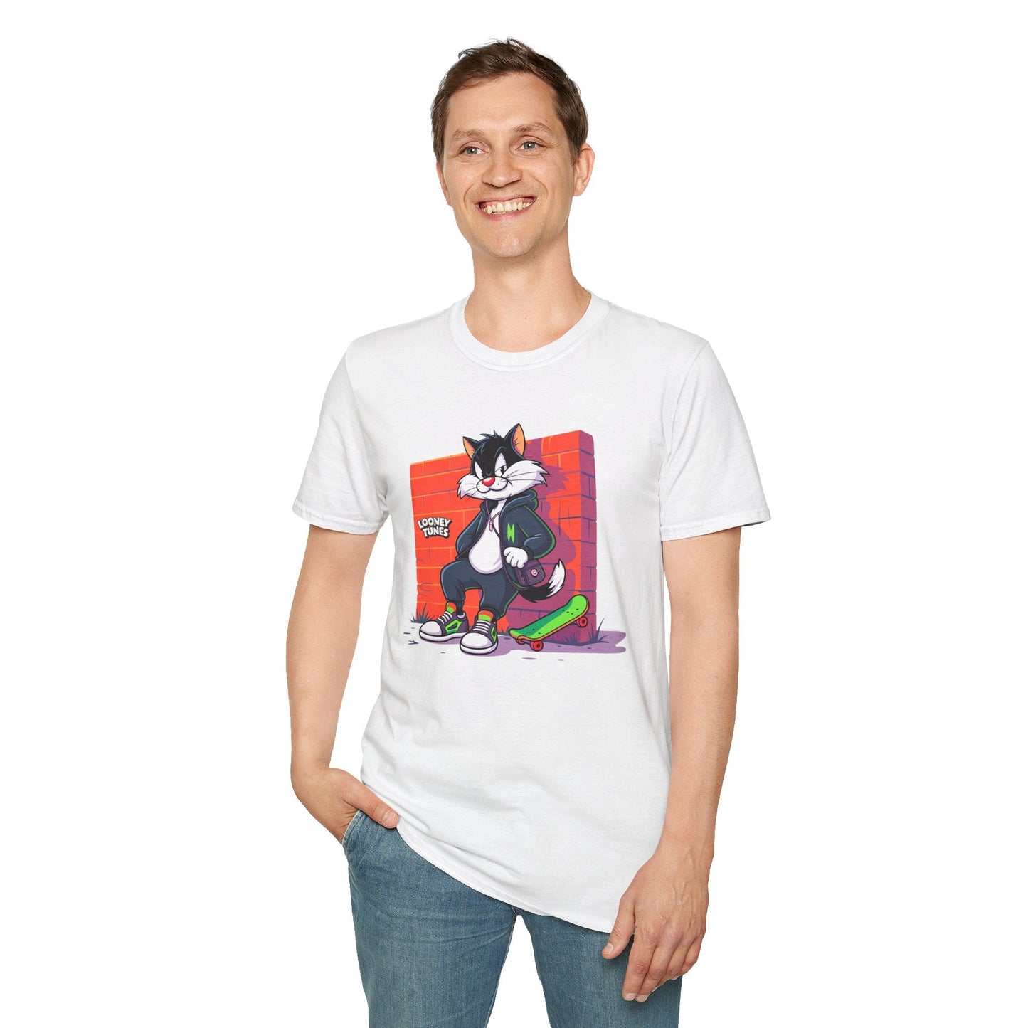 Cartoon T Shirt With Animation Design Unisex Softstyle Graphic Tee Funny Animals