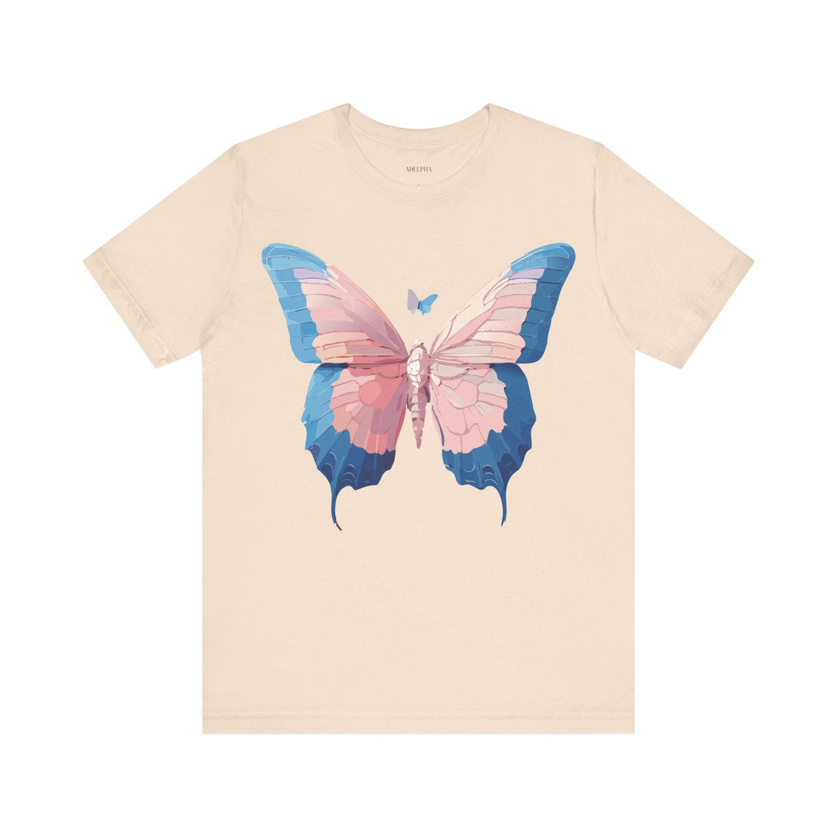 Butterfly Graphic Unisex Cotton Bella+Canvas Tee with Art Design n14