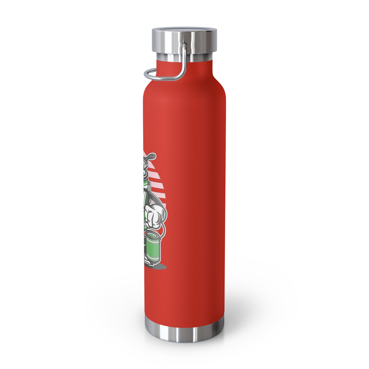22oz Copper Insulated Water Bottle with Cartoon Design - CV96