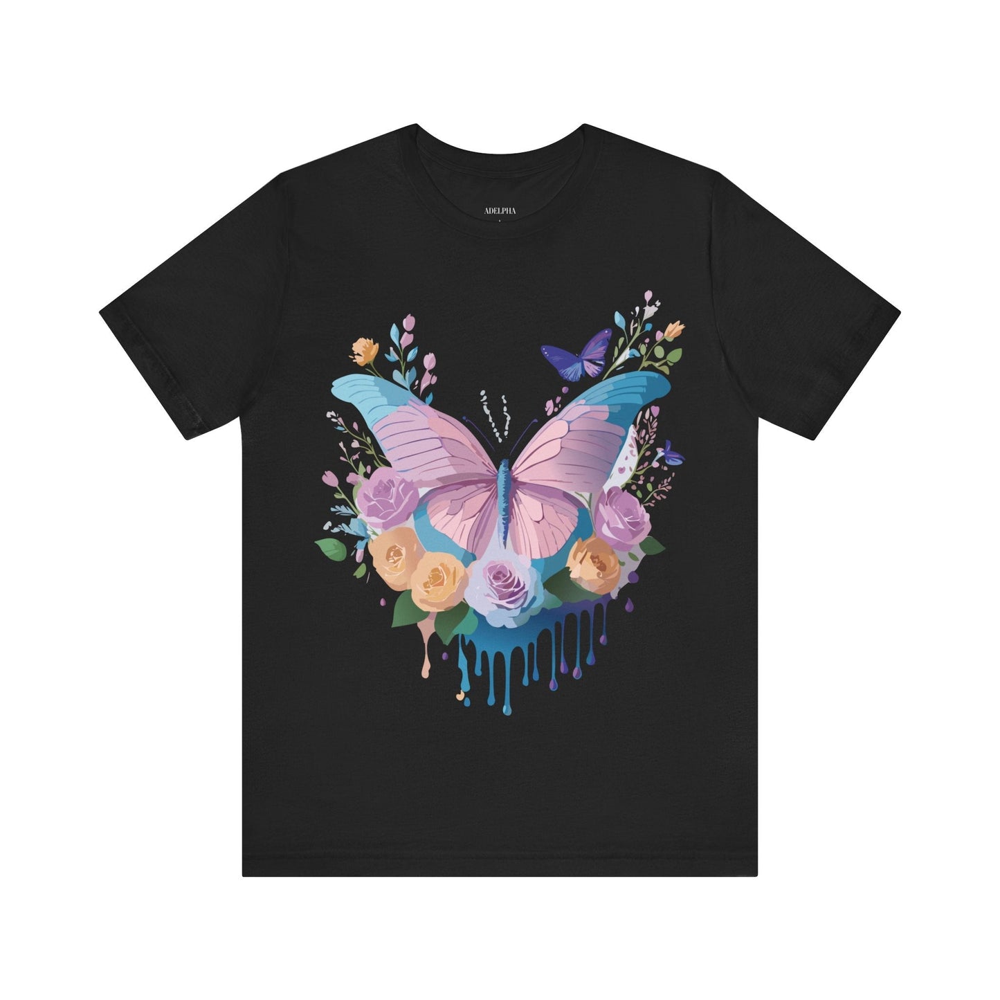 Adelpha Unisex Graphic Tee With Vintage Inspired Artwork Short Sleeve