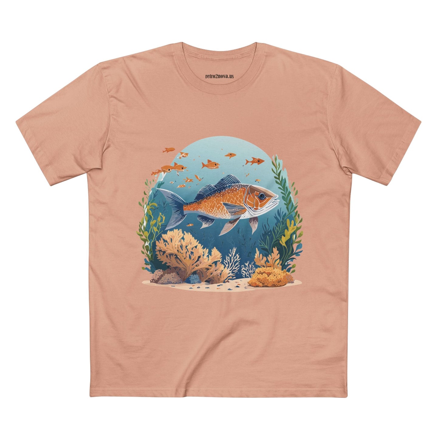Ocean Shirt Ocean Pacific Shirts OP24 Unisex Premium Cotton Staple Tee With Original Art Design