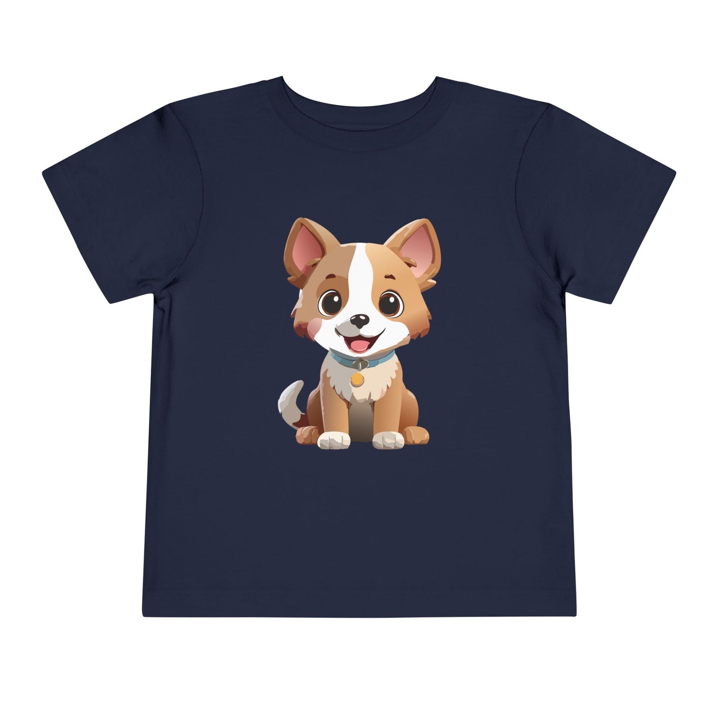 Bonita camiseta de manga corta para niños pequeños con diseño de cachorro: regalo adorable para amantes de las mascotas (2 a 5 años)