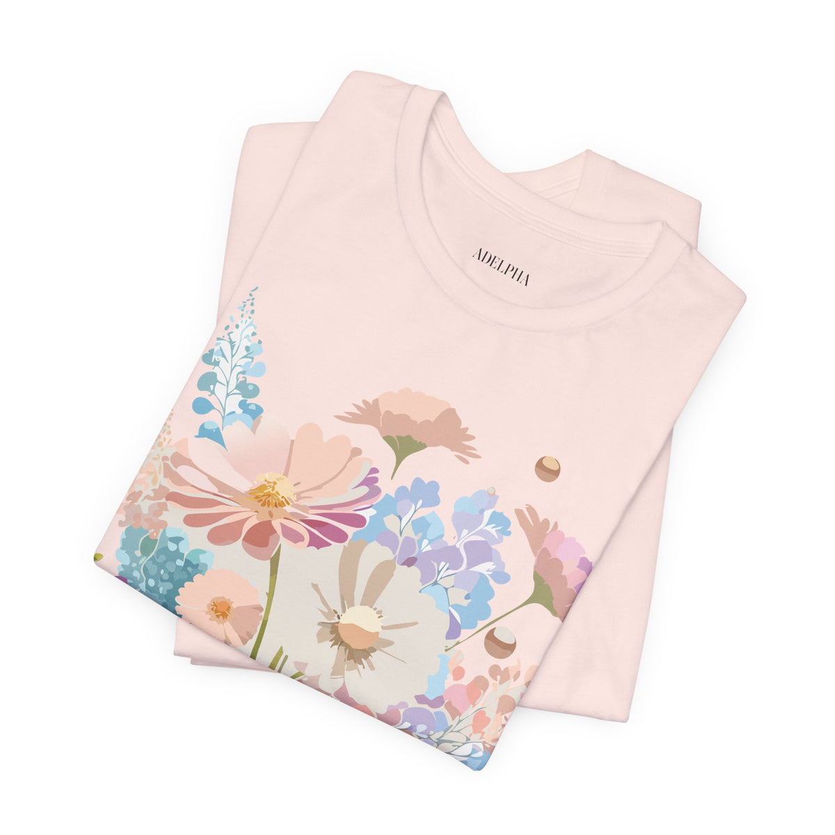 Floral Graphic Tee Shirt - Bella+Canvas Unisex 100 Cotton 23