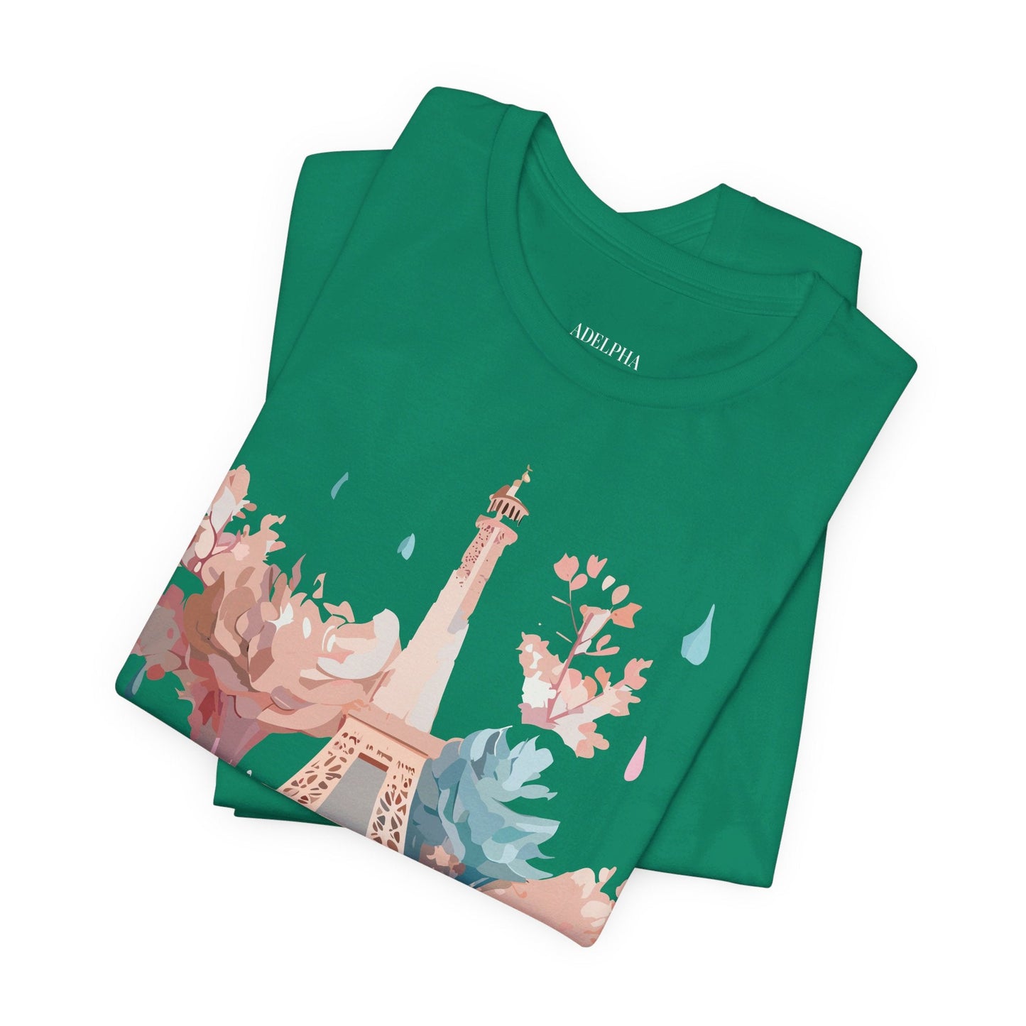 Unisex Paris Graphic Tee By Adelpha Vintage Inspired Tourist Shirt Short Sleeve Collection
