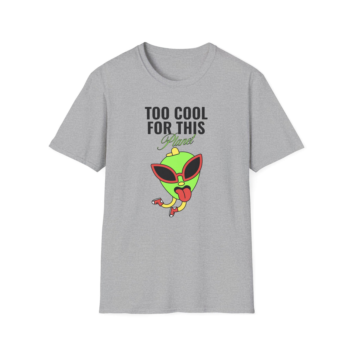Funny UFO Aliens Graphic Tee Gildan Unisex 100 Cotton Tee Shirt - 19