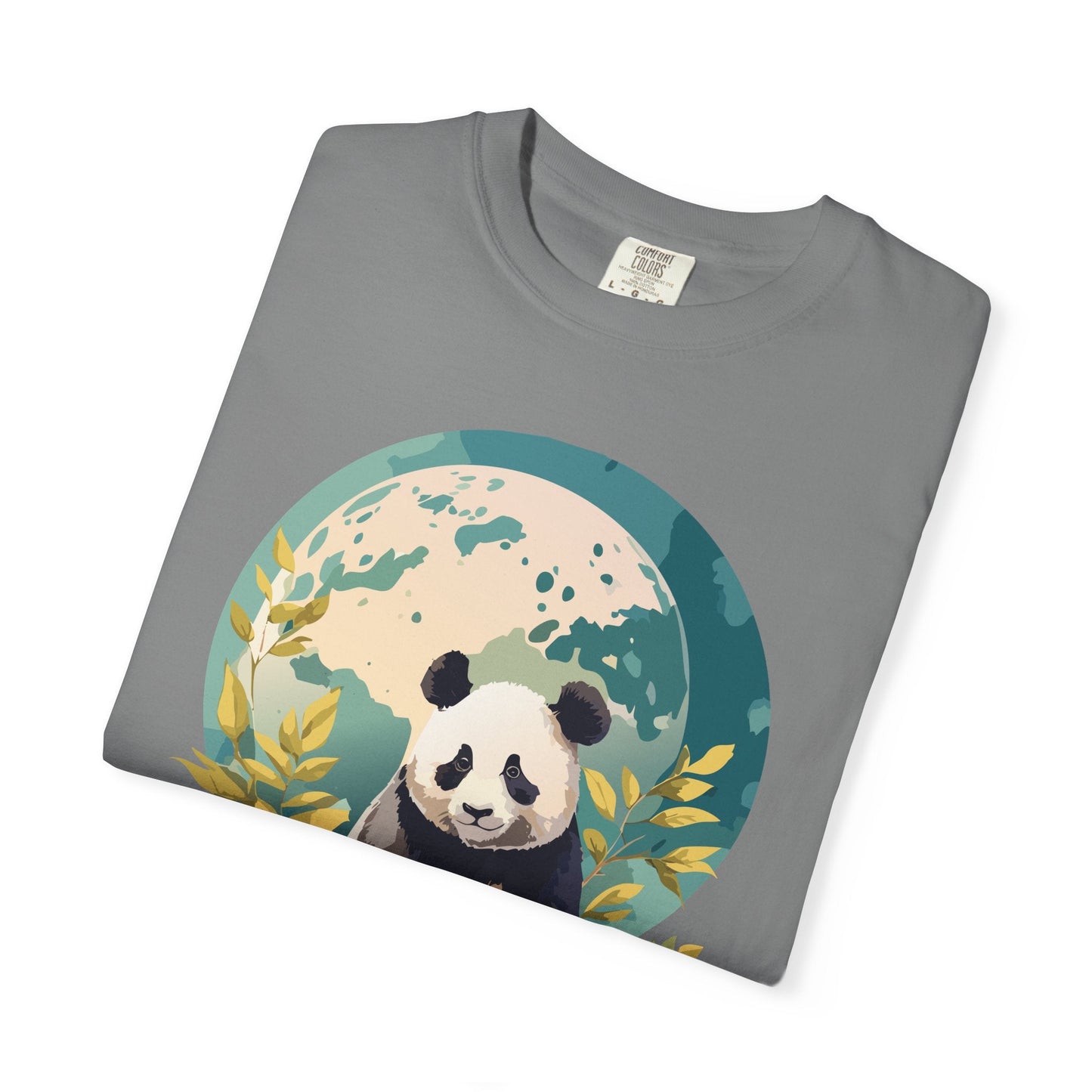 Panda Portrait Graphic T-Shirt Unisex Cotton Floral Animal Art Tee pp6