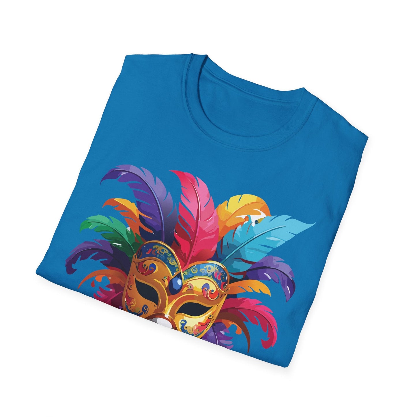 Mask Graphic Unisex Cotton Masquerade Design Artwork Tee 9