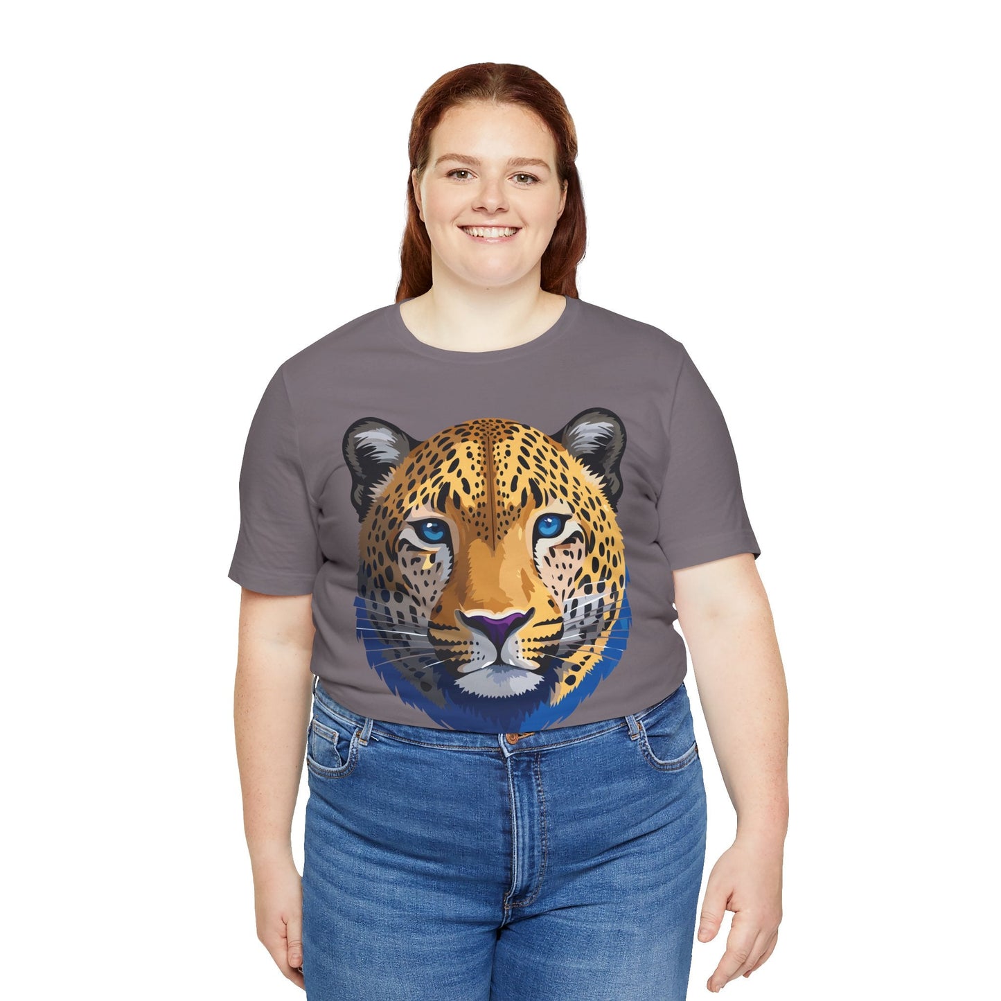 Unisex Animal Graphic Tee Shirt With Wildlife Art Design For Everyday Comfort Short Sleeve