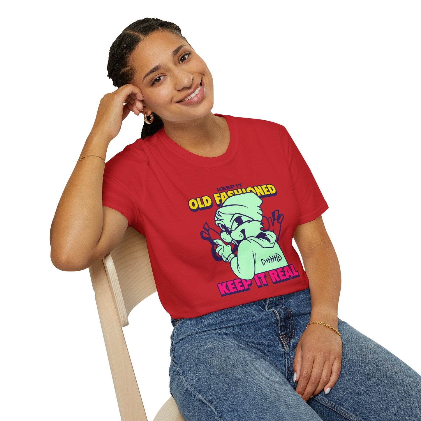 Funny Animals Tees Unisex T Shirt Gildan Softstyle 64000 100 Percent Ring Spun Cotton