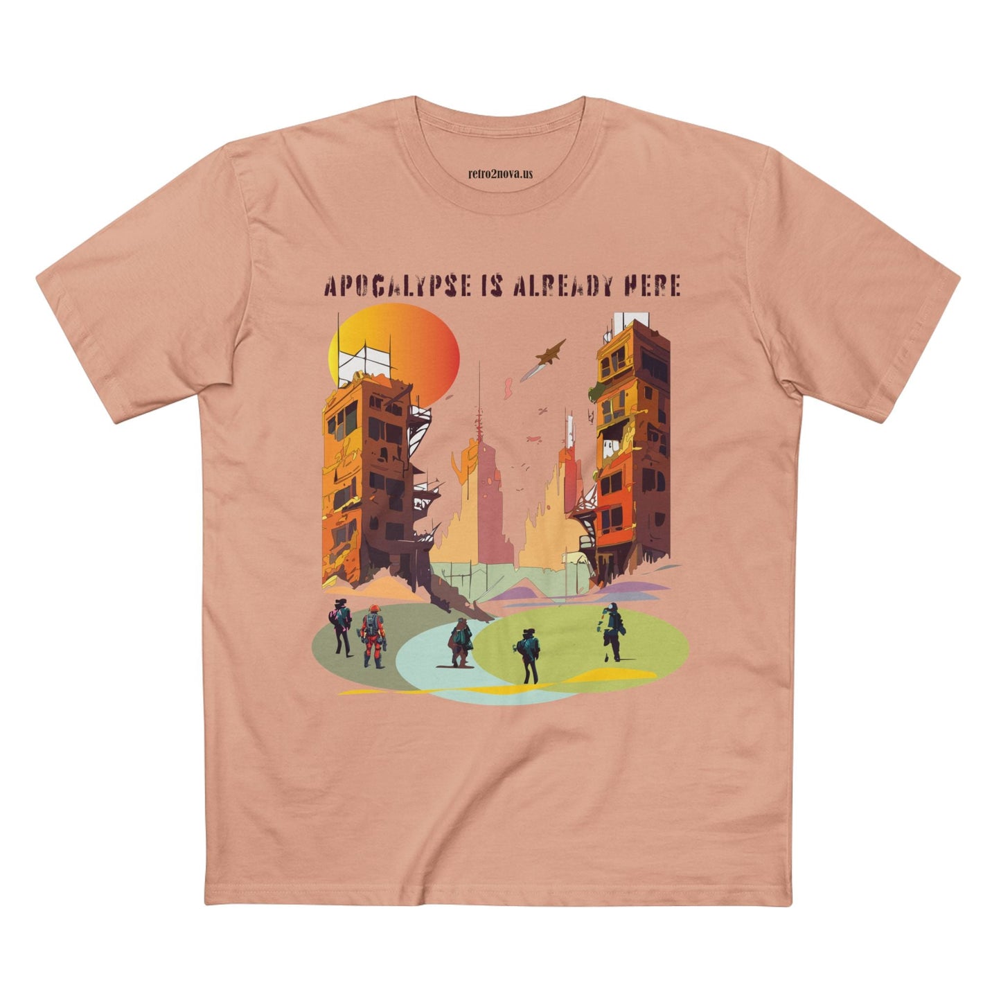 Cataclysm Doomsday Shirt Unisex Premium Cotton Tee With Original Art Design From Retro2Nova