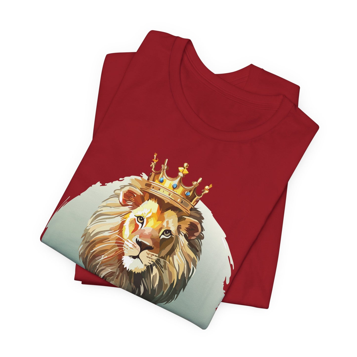 Regal Lion Short Sleeve Tee, Animal Shirt, Lion Tee, Unisex Top, Birthday Gift, Shirt with Animal design
