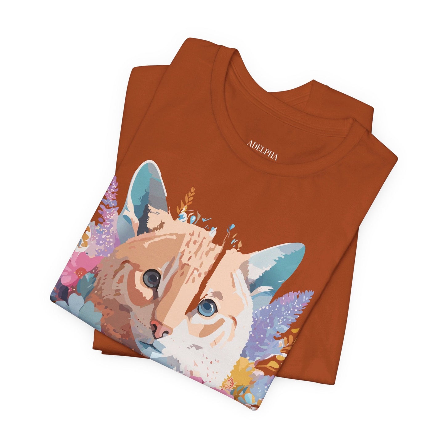 Cat Graphic Tee Unisex Vintage Art Design Adelpha Premium Comfort