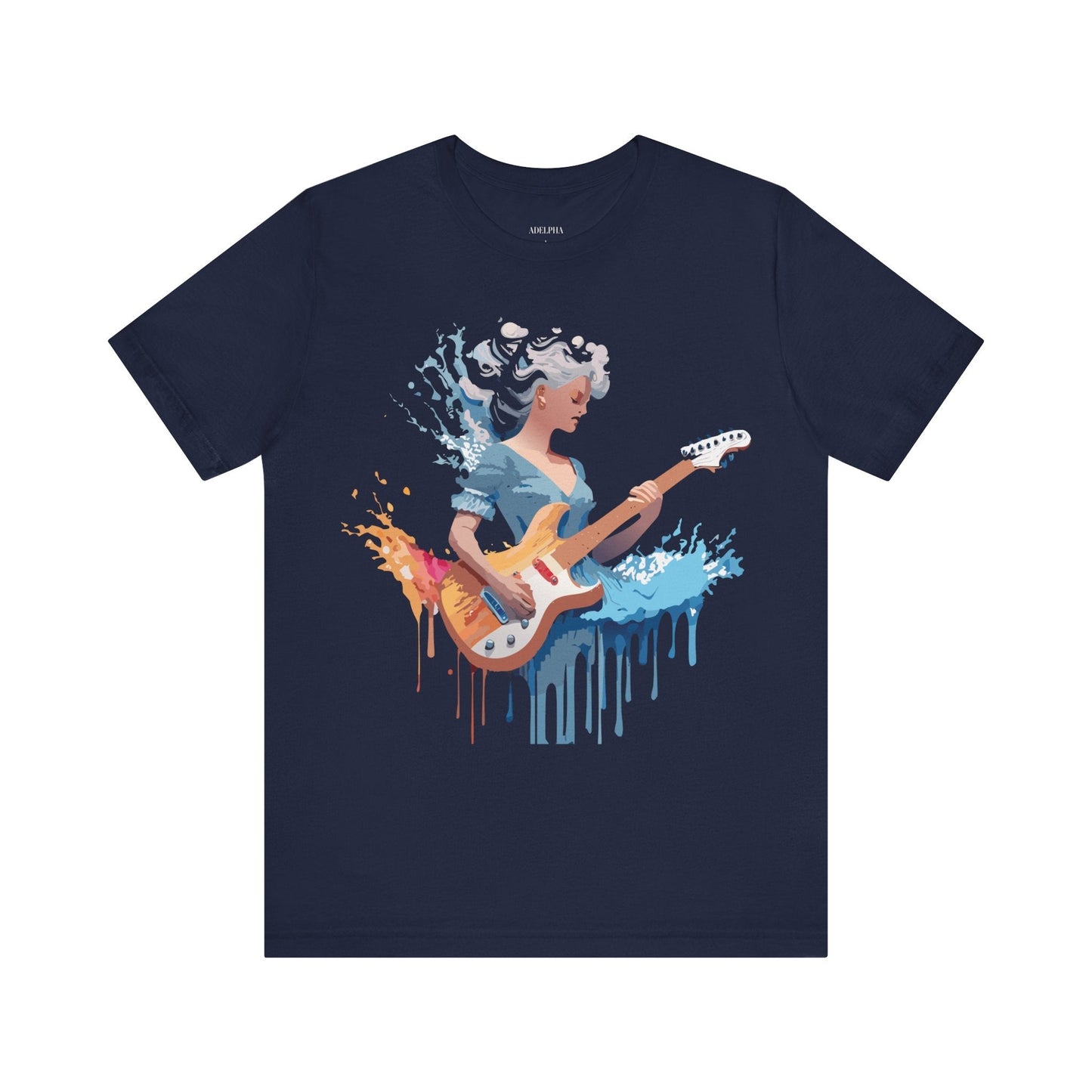 Music Graphic Unisex 100 Cotton Vintage Art with Musical Elements Tee 47