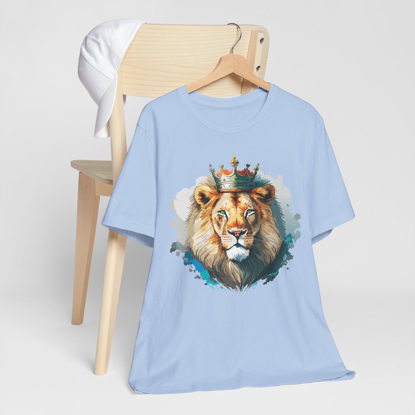 Lion Shirt, Animal Shirt, T-Shirt with Lion, Art Design Tee, Animal Tees, Safari T-Shirt, Crown Tee 13