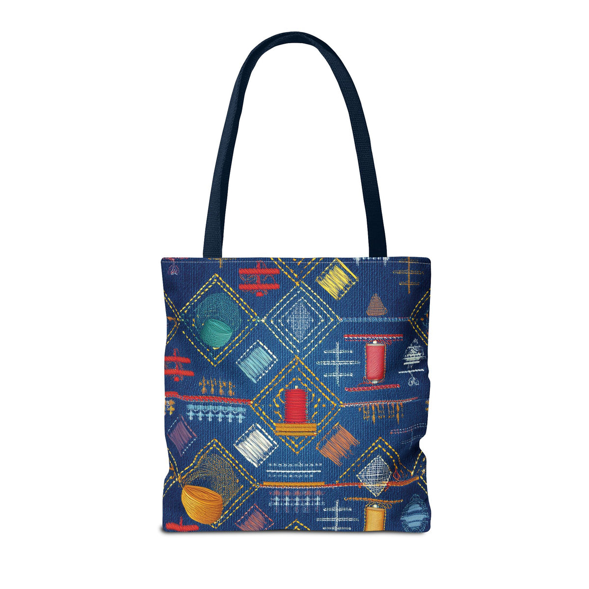 Diwali Graphic Denim Fabric Imitation Print Unisex Canvas Bag Poly Spun 3 Sizes Tote Bag 205-23