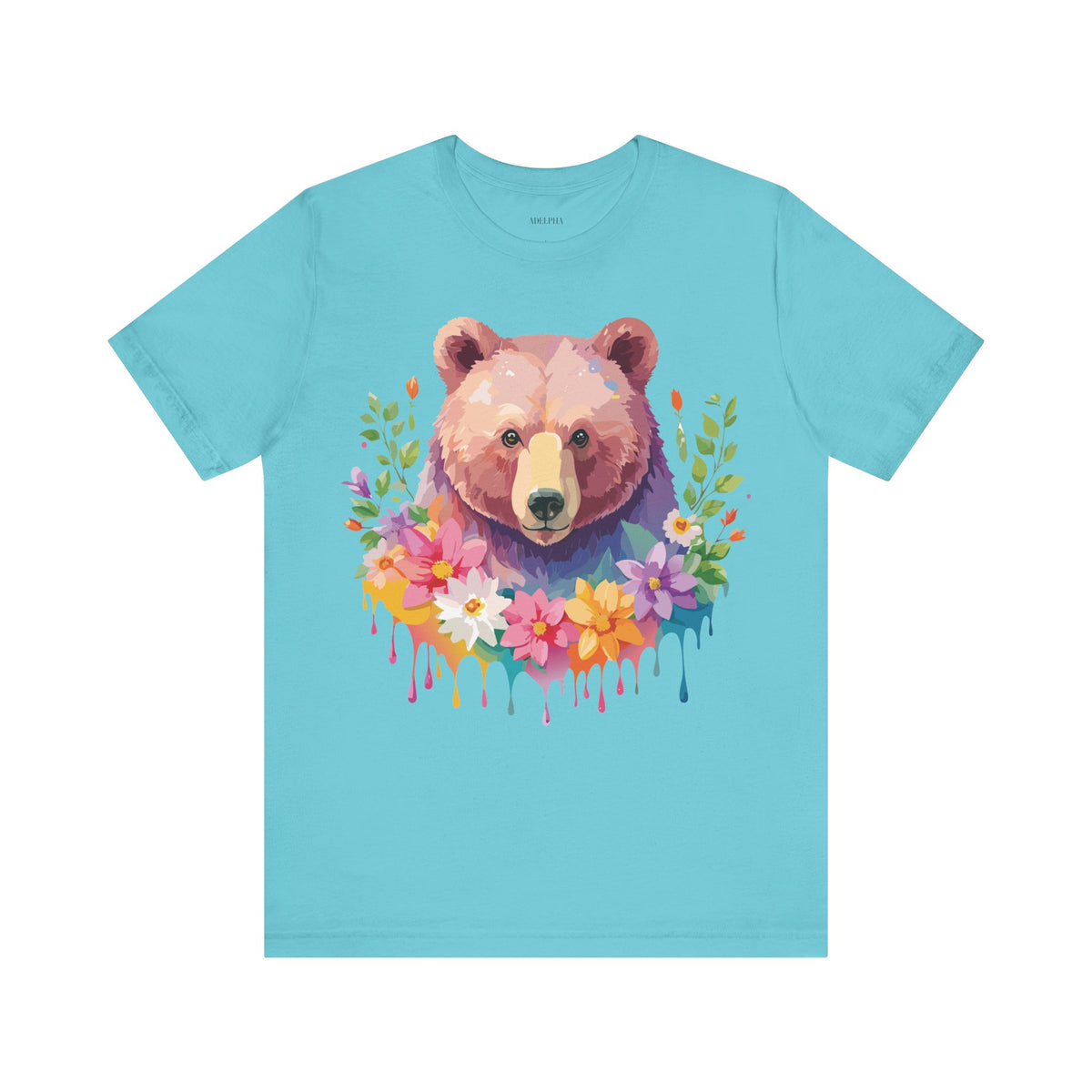 Bear Graphic Design Tee Bella+Canvas Unisex 100 Cotton Tee Shirt a121