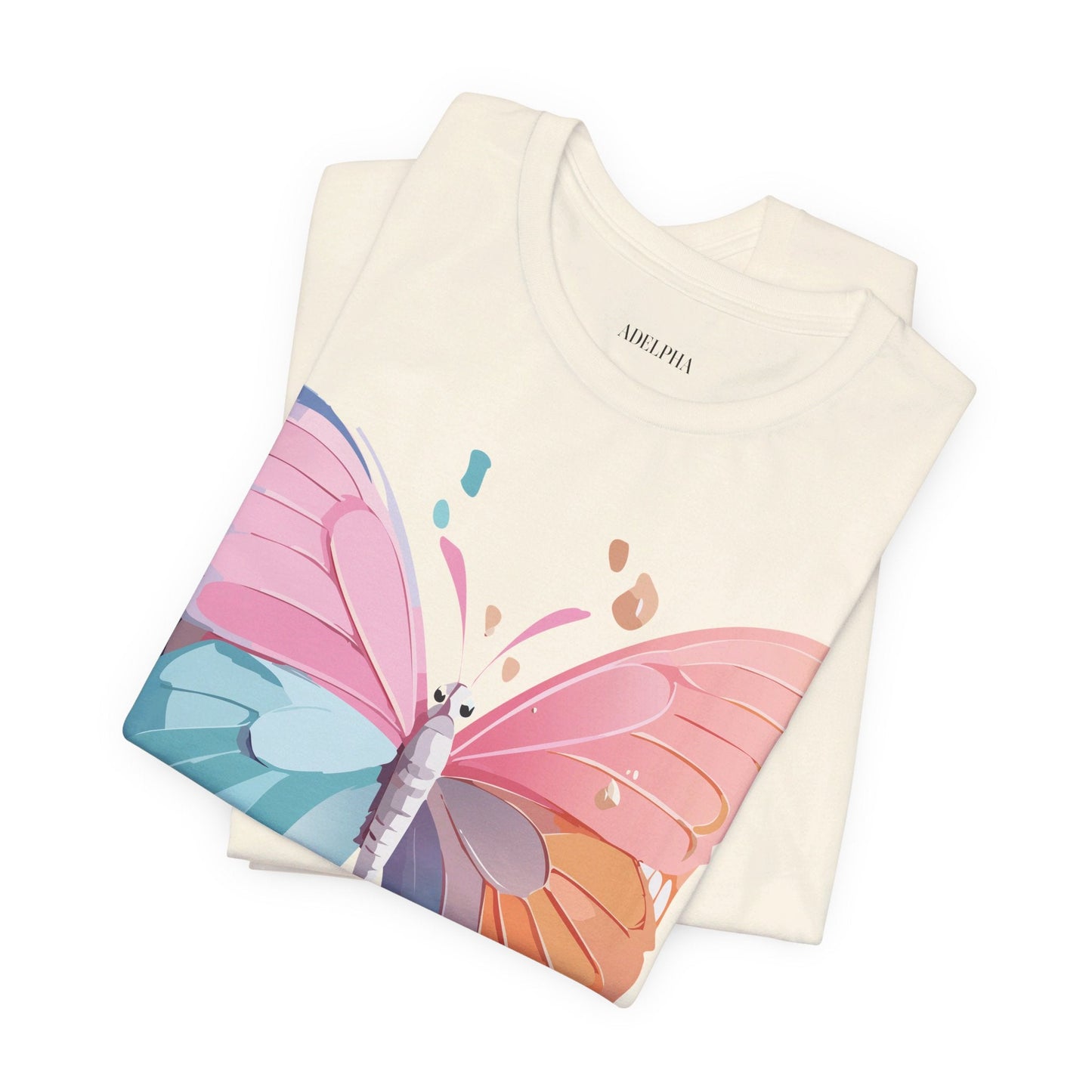 Butterfly Graphic Unisex 100 Cotton Lightweight Vintage Design Jersey Tee 93