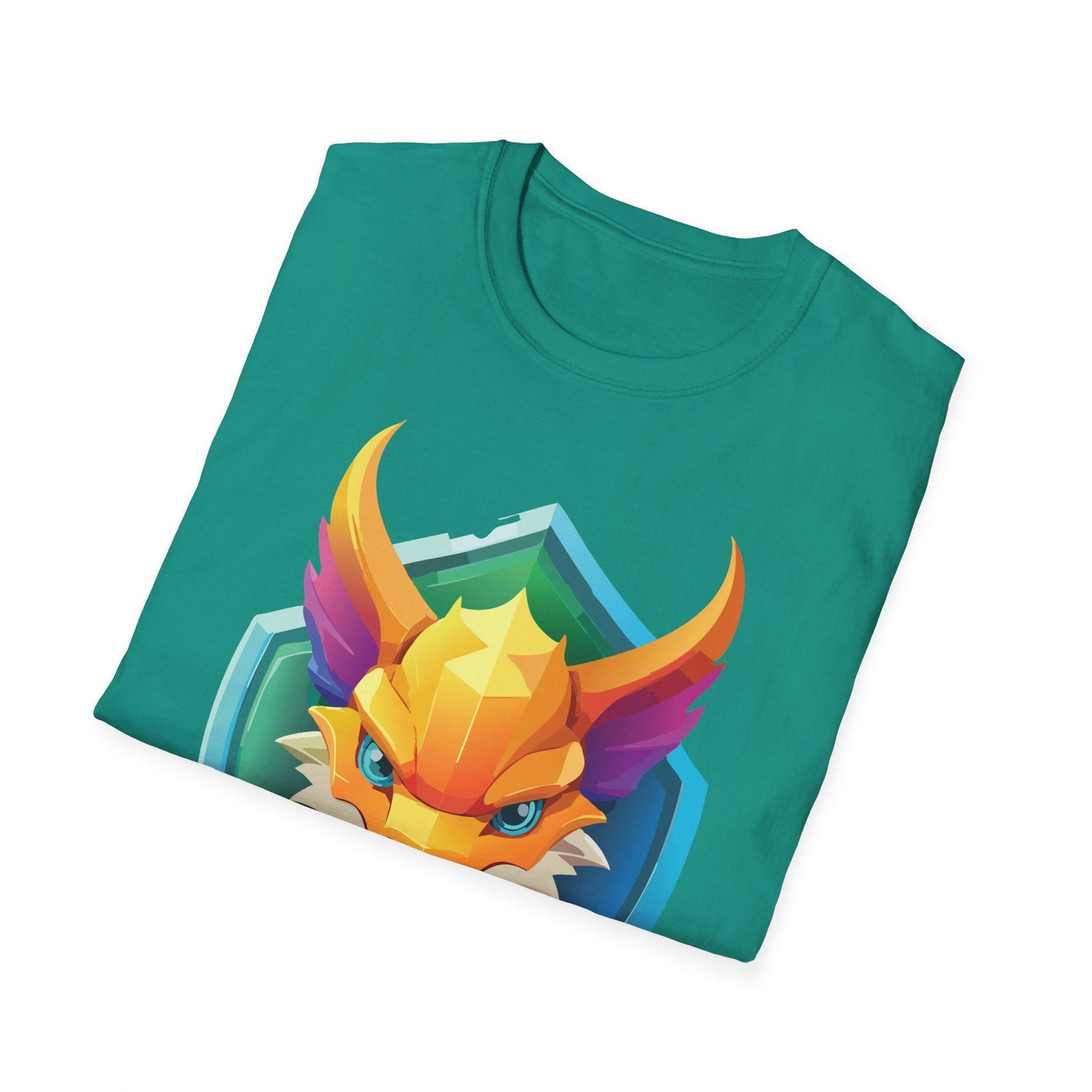 Dragon T Shirt Unisex Dragon Graphic Tee With Animal Design Soft Cotton Gildan Softstyle 64000