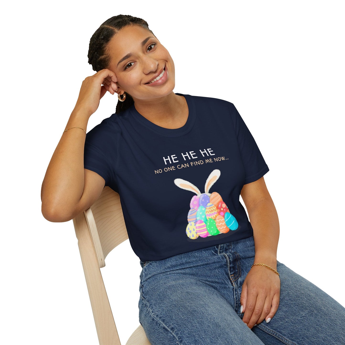 Easter Egg T Shirt Unisex Softstyle 100 Percent Ring Spun Cotton Easter Design Tee