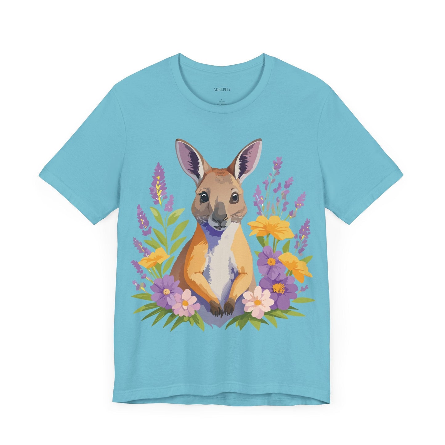 Kangaroo Graphic Unisex 100 Cotton Vintage Animal Artwork Tee 1