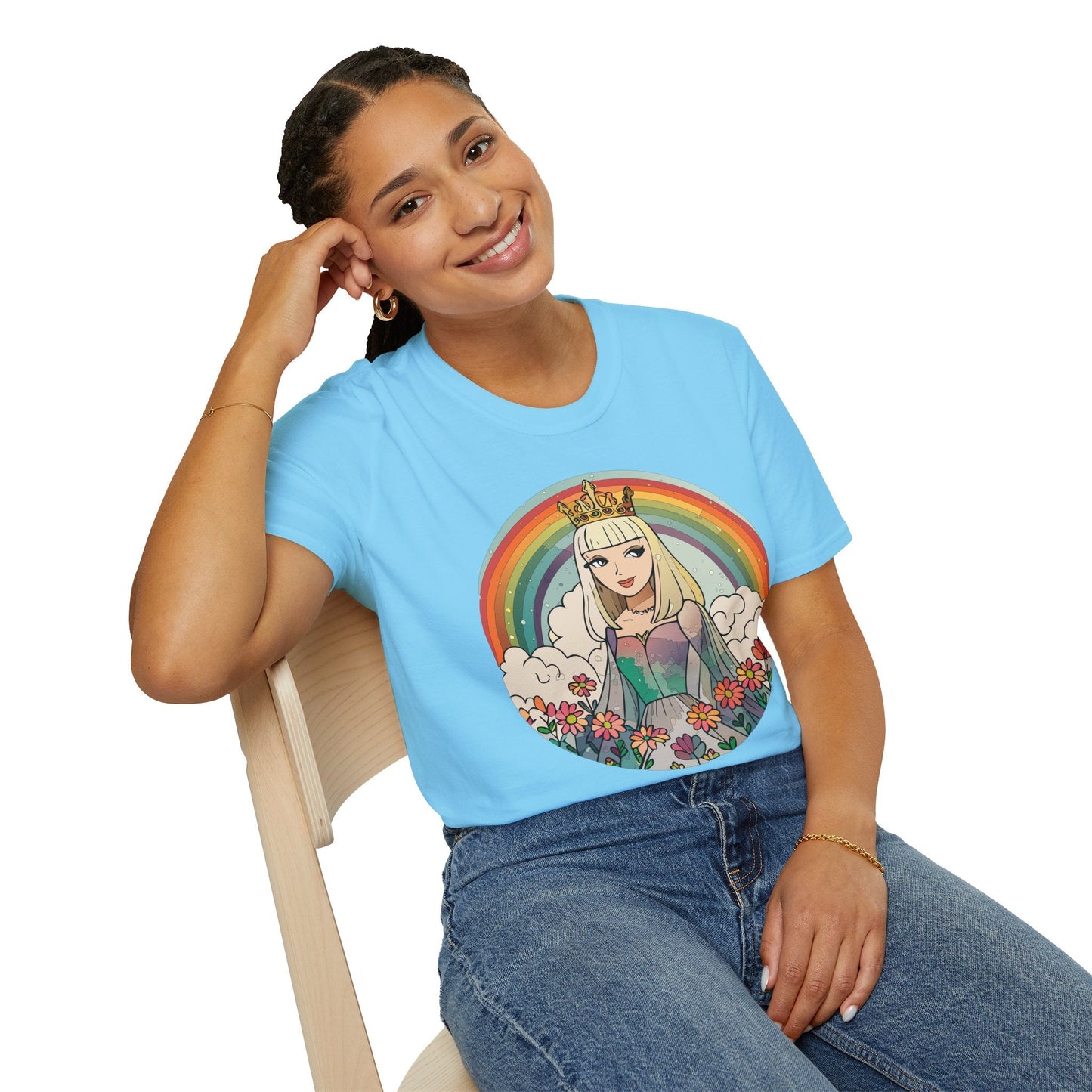 Womens Graphic T Shirt Art Design Tee Softstyle 100 Percent Ring Spun Cotton Comfort