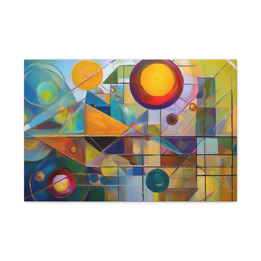 Abstract Oil Painting Print Canvas 24x16, 30x20, 36x24, 48x32, 60x40 Bright Latex Inks, Pine-Wood Inner Frame ABH-21