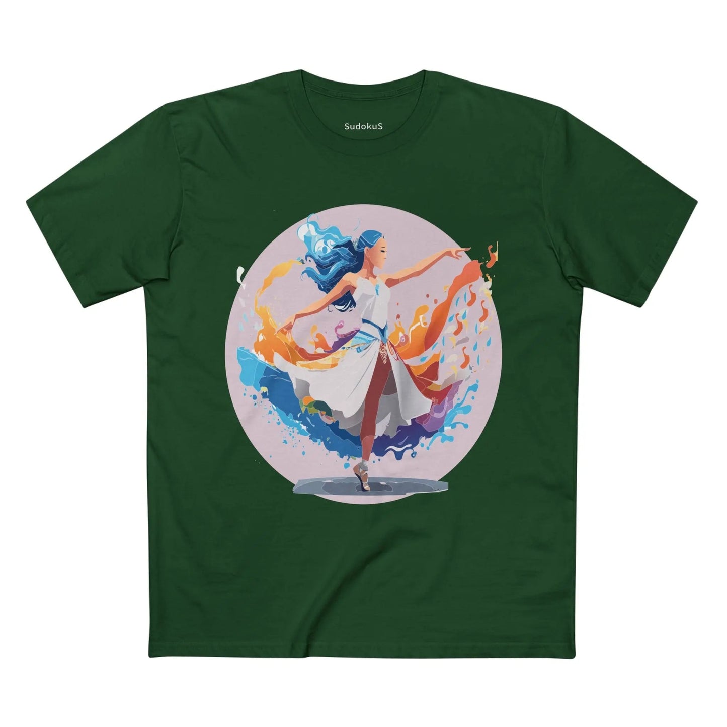 Dancer Graphic Unisex 100 Cotton Staple Tee 11