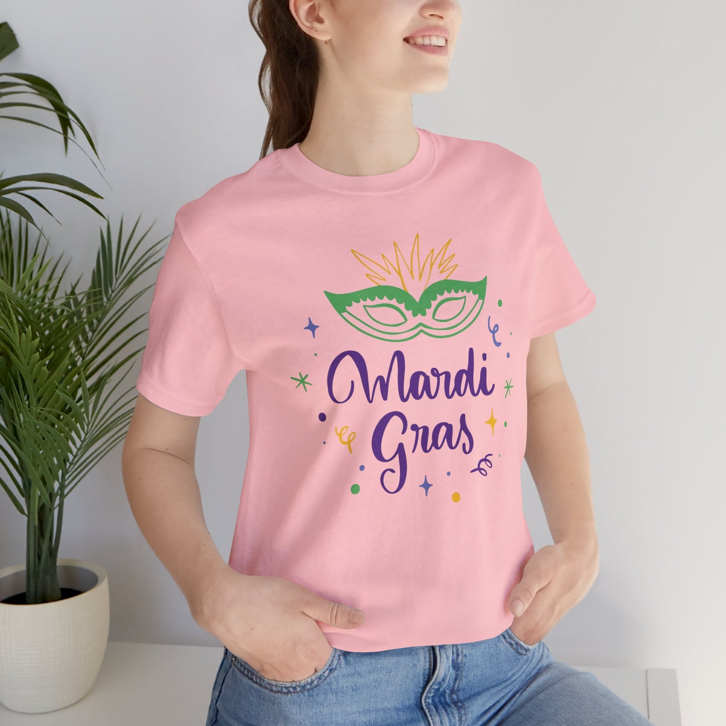 Tee-shirt en coton unisexe pour Mardi Gras