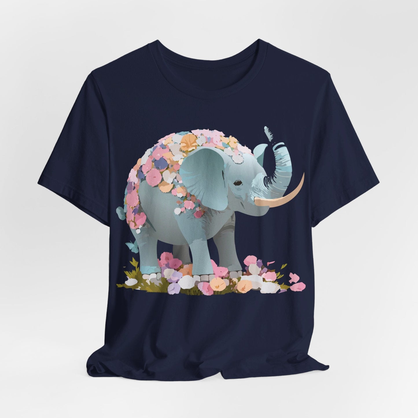 Elephant Graphic T Shirt Unisex Vintage Inspired Art Tee By Adelpha Short Sleeve