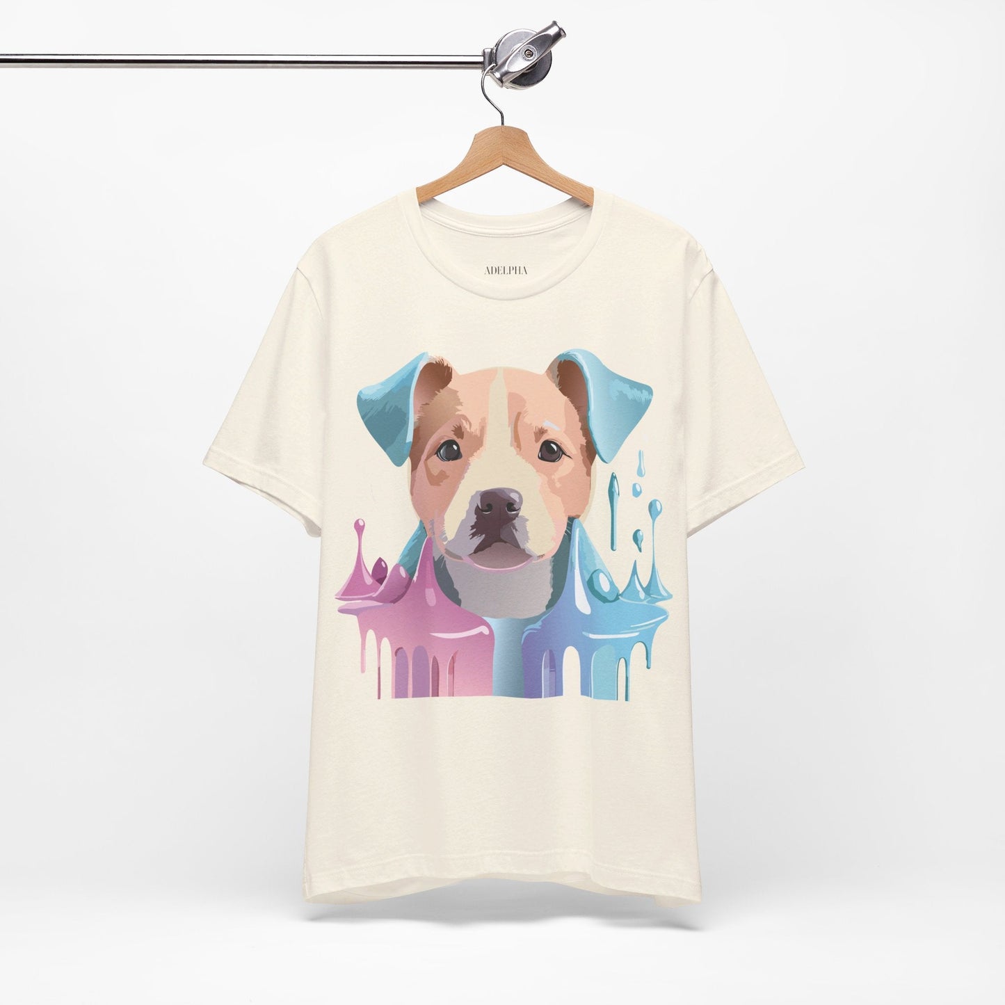 Dog Graphic T Shirt Unisex Jersey Short Sleeve Adelpha Vintage Art Tee Premium Comfort