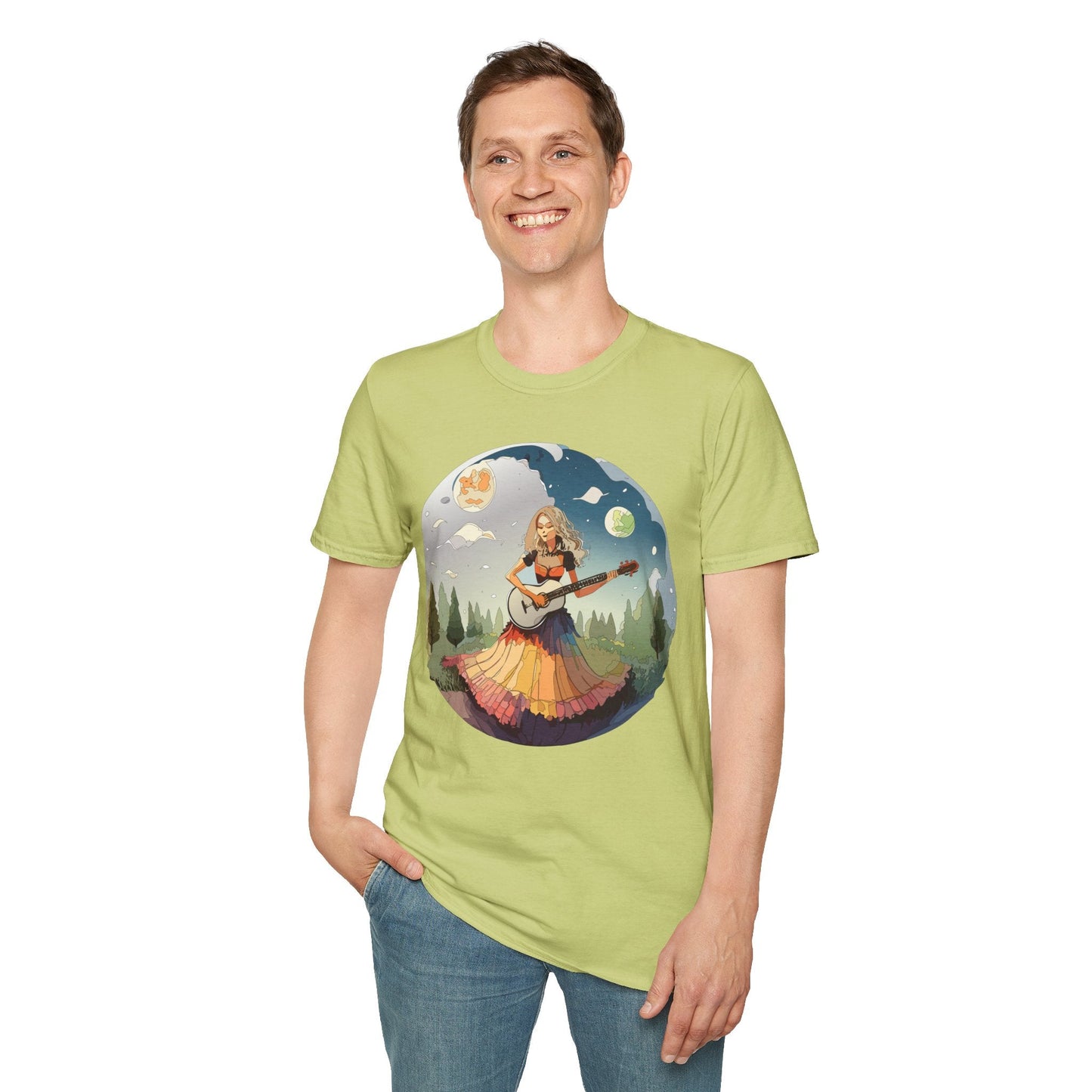 Womens Graphic T Shirts Art Design Tee Softstyle 64000 Ring Spun Cotton Comfort Everyday