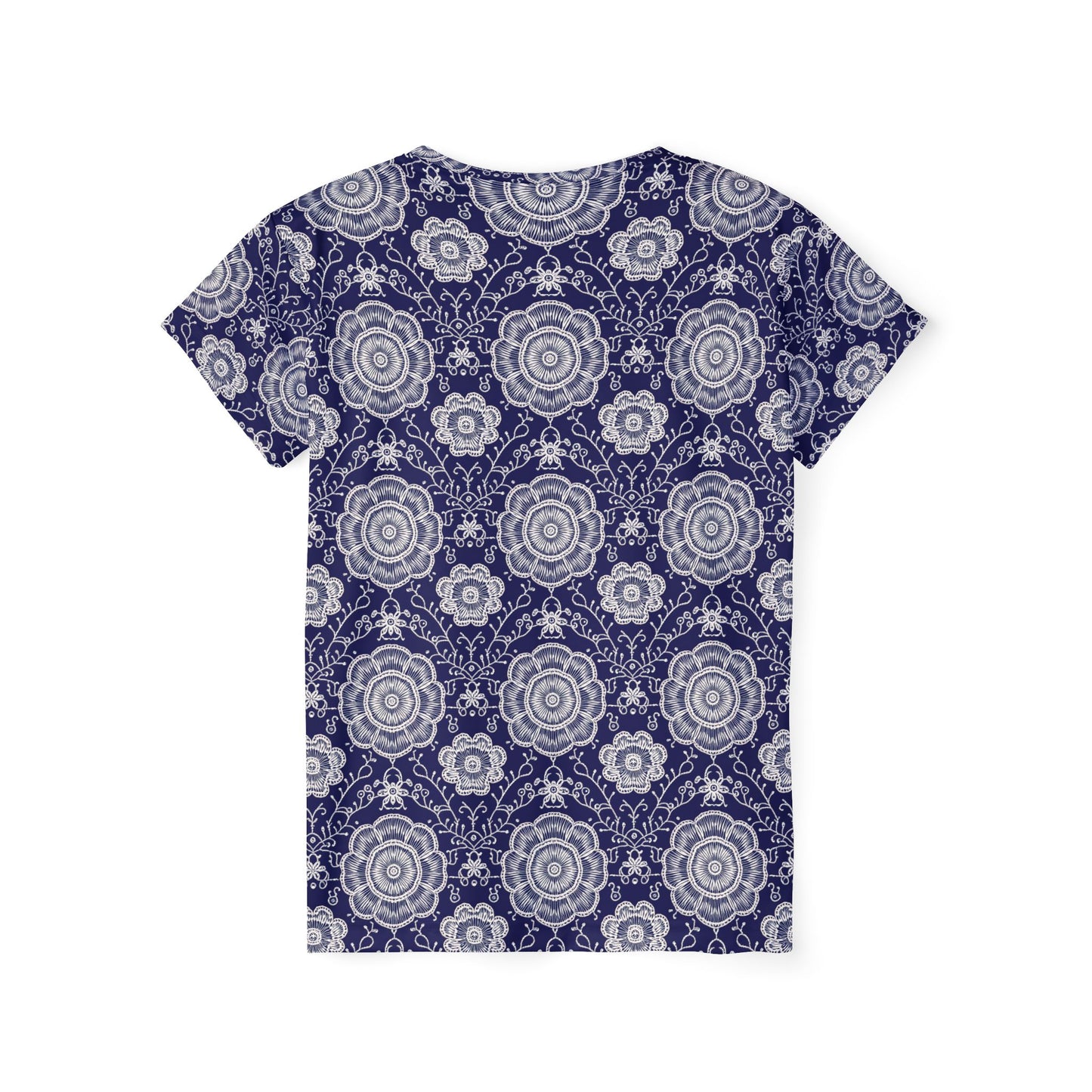 Lace Print Poly Shirt, Poly Shirt with Lace Print, Lace Shirt 38