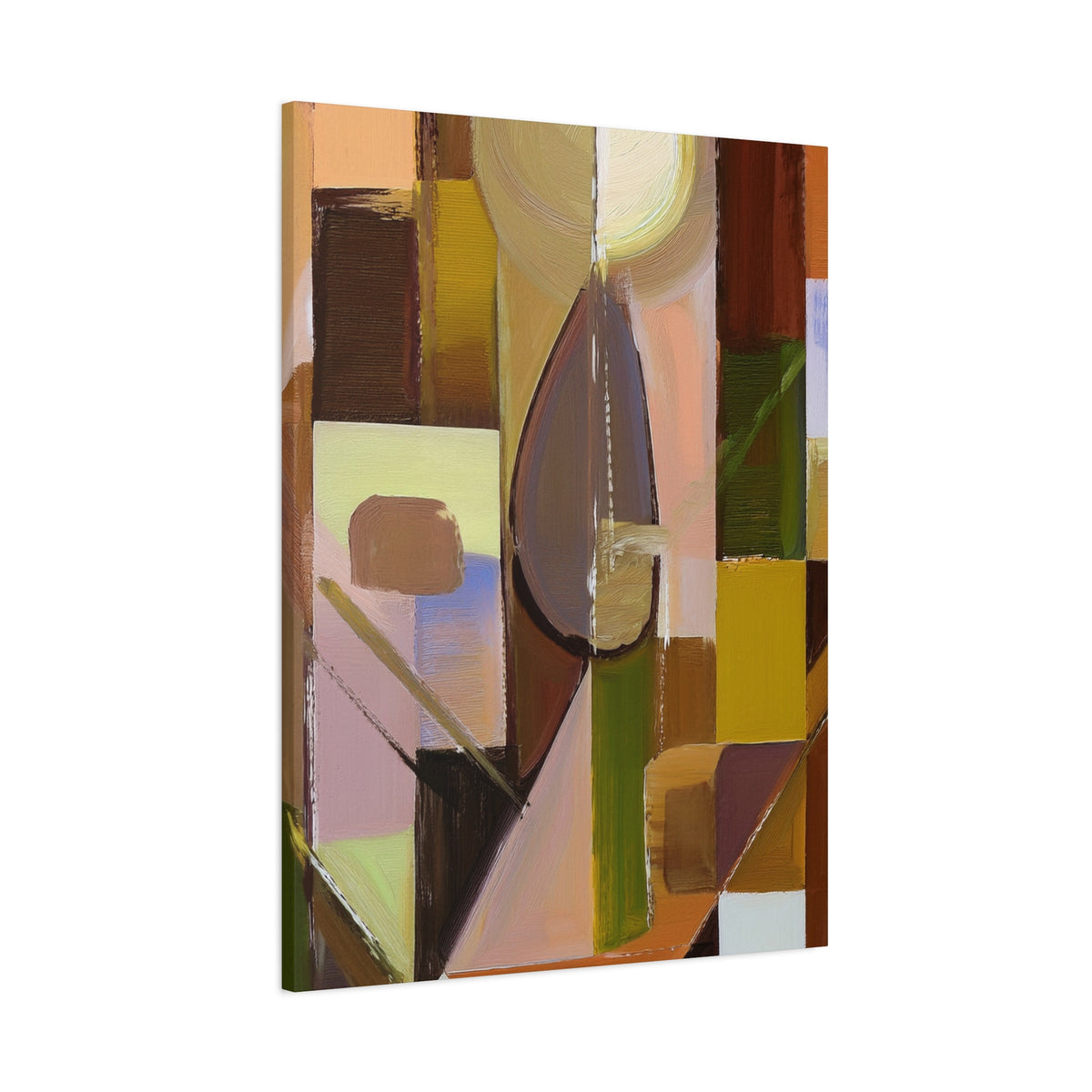 Abstract Geometric Painting Print Canvas 20x24,20x30,24x30 24x32,24x36,30x40 32x48,36x48,40x60 Pine-Wood Inner Frame ABS-55