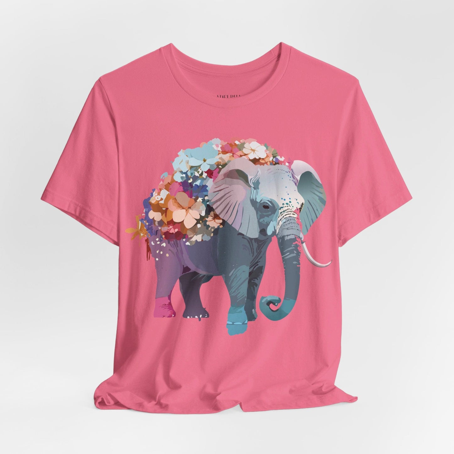 Adelpha Elephant Graphic Tee Unisex Short Sleeve Vintage Inspired Art Design Collection