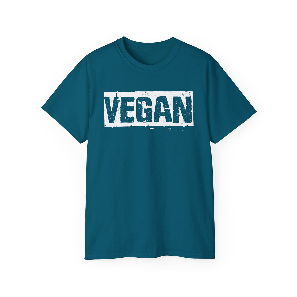 Vegan Block Stamp Tee | Bold Text Graphic T-Shirt