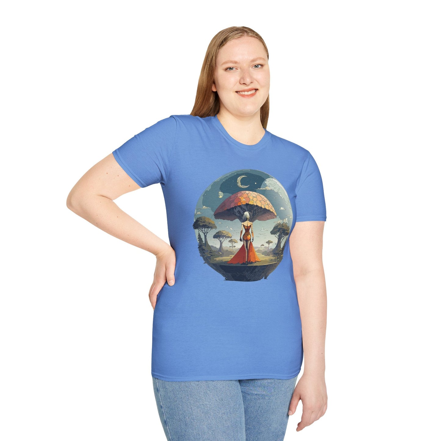 Womens Graphic T Shirts Art Design Shirt Softstyle Casual Tee 64000 Gildan Ring Spun Cotton