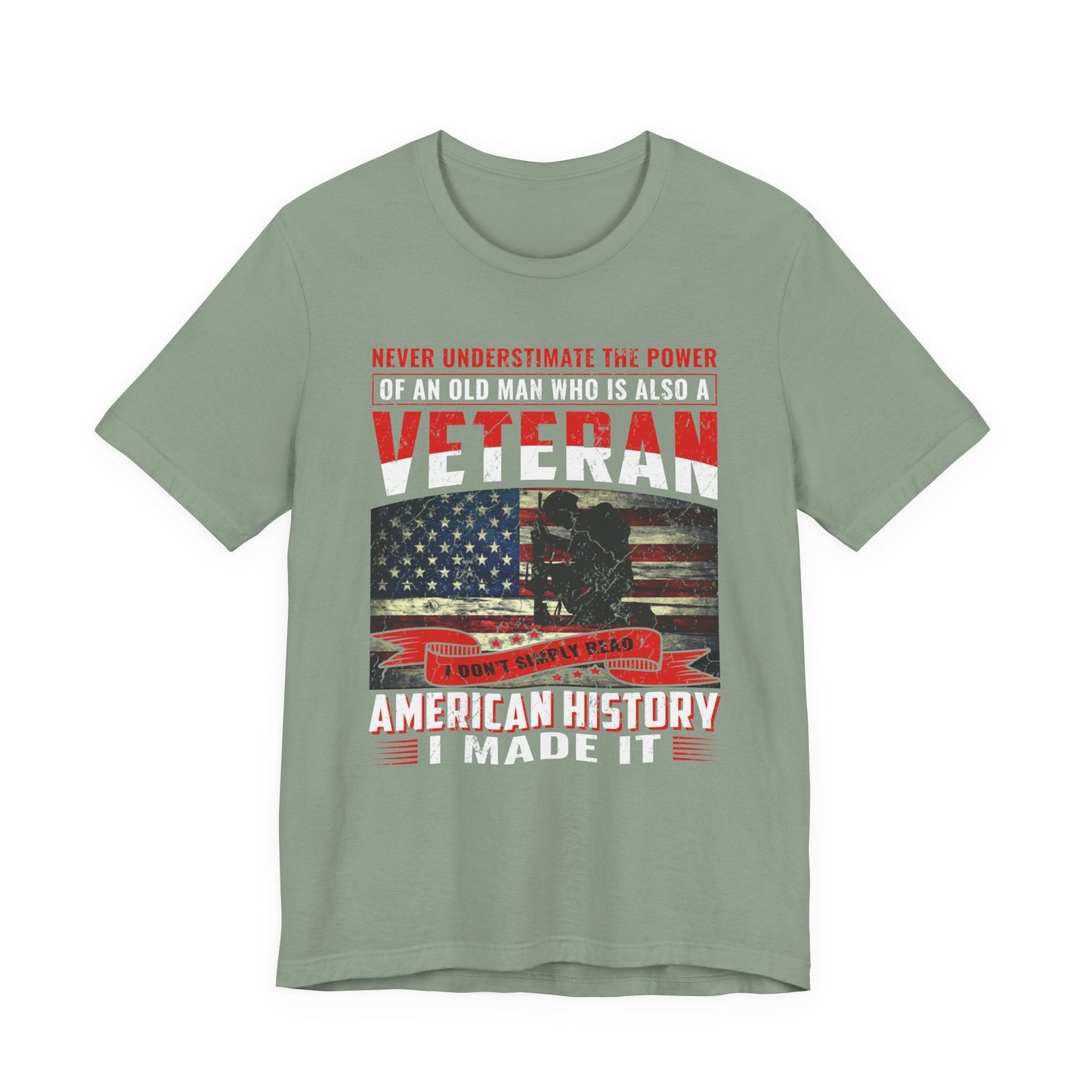 Army Veteran Patriotic Graphic Design Unisex Cotton T-Shirt v32