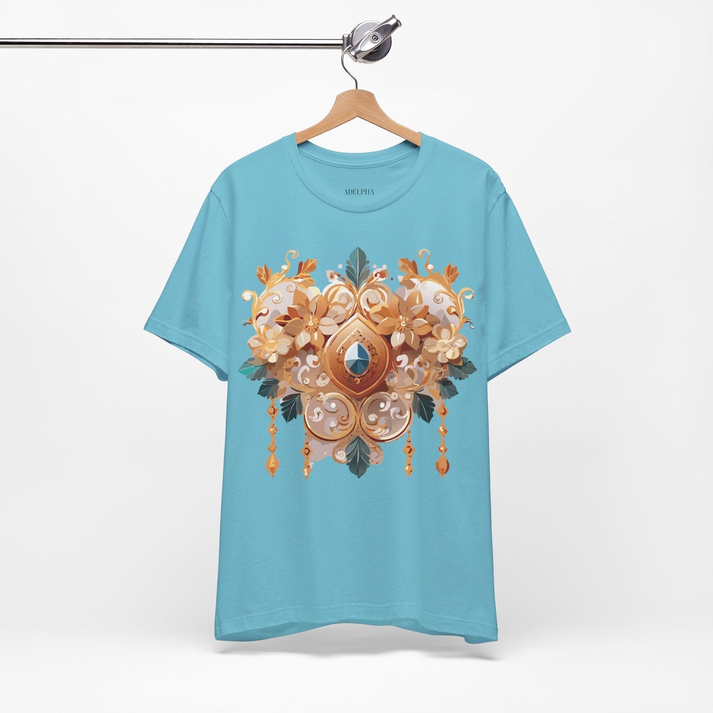 Jewelry Graphic Unisex 100 Cotton Vintage Treasure Art T-Shirt 34