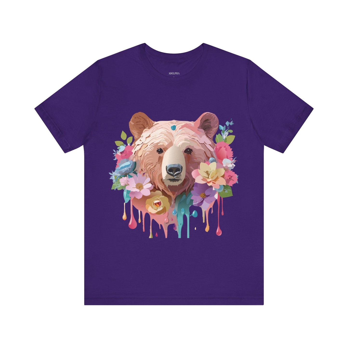 Bear Graphic T Shirt Unisex Adelpha Vintage Art Design Tee Edition