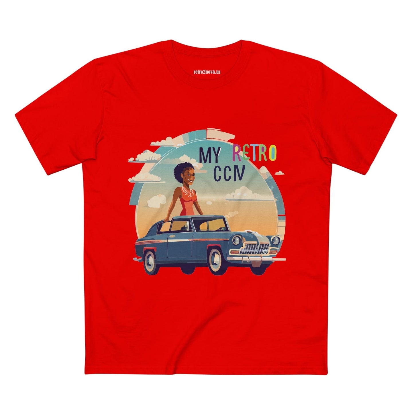 Retro Car Shirts Vintage Car Shirts RC 14 Unisex Premium Cotton Tee With Original Art Design